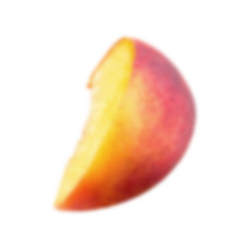 Peach Twisted Gin fruit decoration
